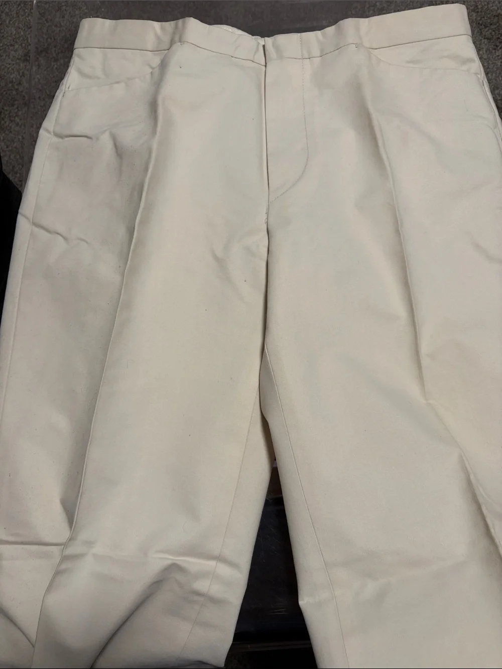 Gucci Cream Straight-Leg Chinos
